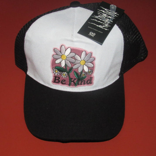"Be Kind" Black & White Duality Trucker Hat