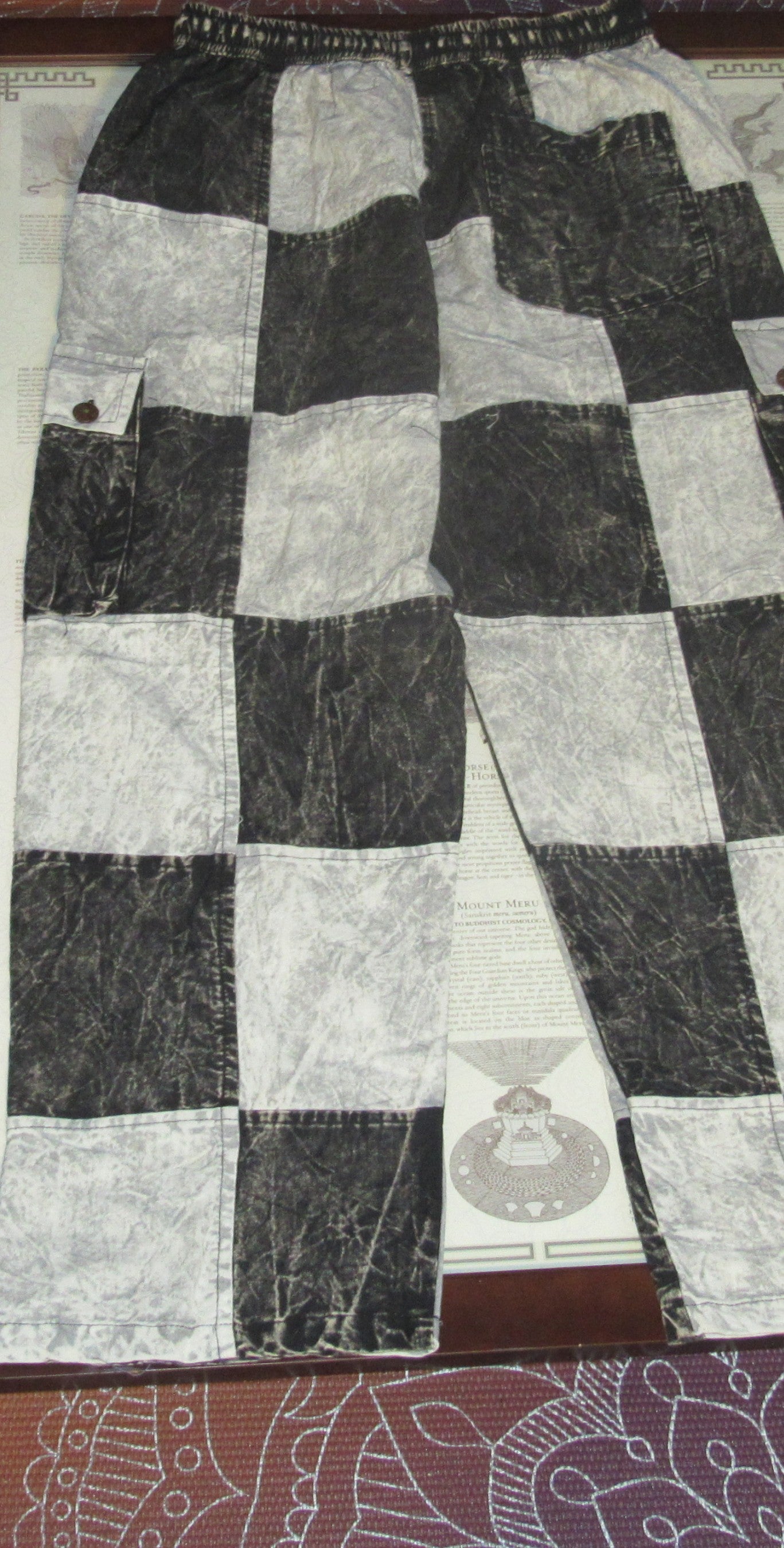 Duality Black & White Checkered Yoga Pants