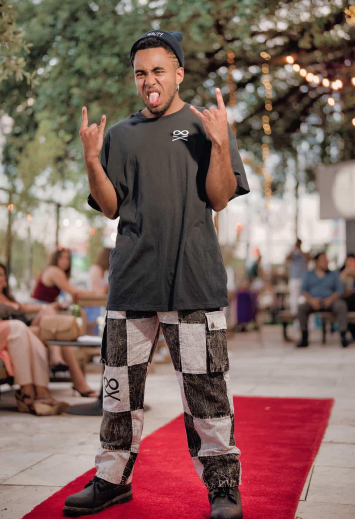 Duality Black & White Checkered Yoga Pants